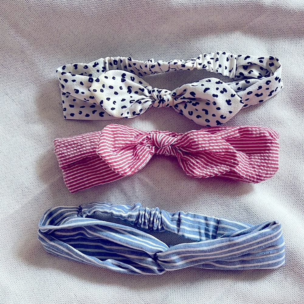 3 fabric headbands, Old Navy